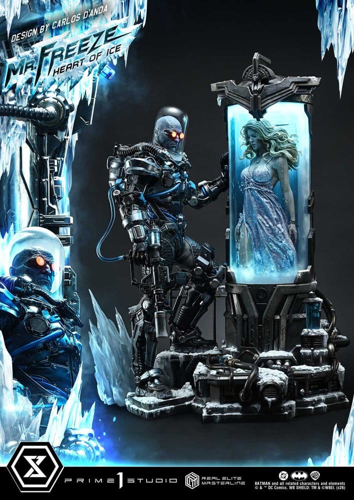 DC Comics Real Elite Masterline Series Statue 1/3 Batman (Comics) Mr. Freeze Heart of Ice (Design by Carlos D'Anda) Deluxe Bonus Version 82 cm