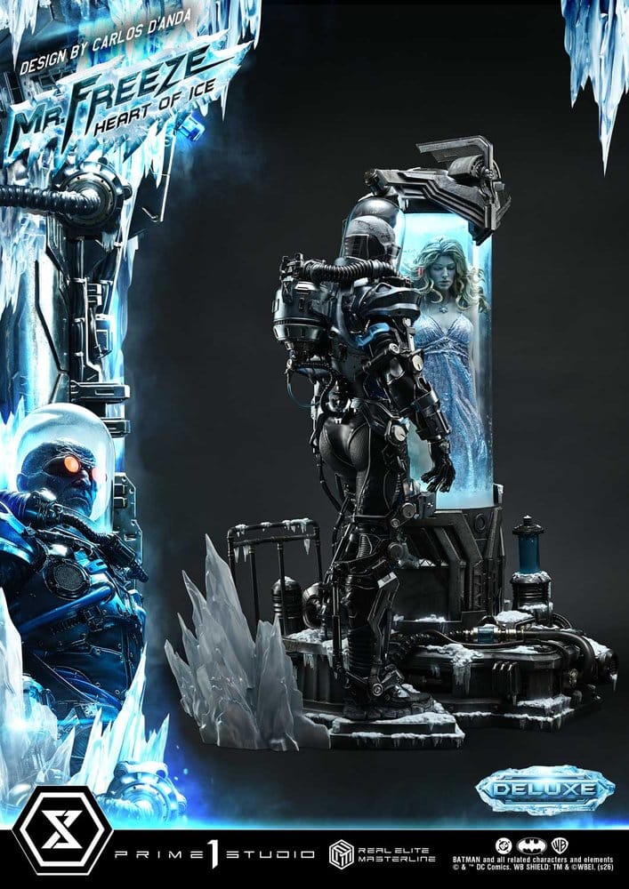 DC Comics Real Elite Masterline Series Statue 1/3 Batman (Comics) Mr. Freeze Heart of Ice (Design by Carlos D'Anda) Deluxe Bonus Version 82 cm
