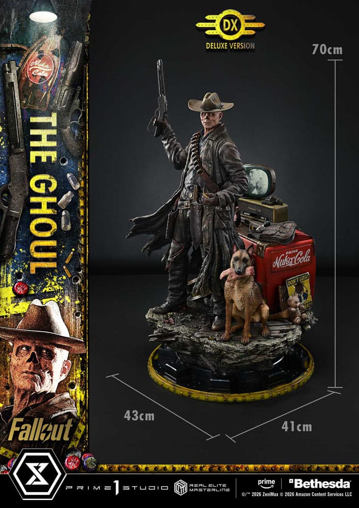 Fallout (TV Series) Real Elite Masterline Series Statue 1/4 The Ghoul Deluxe Version 64 cm