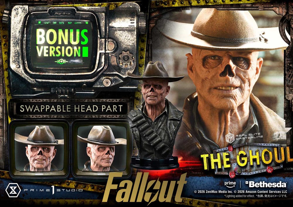 Fallout (TV Series) Real Elite Masterline Series Statue 1/4 The Ghoul DX Bonus Version 64 cm