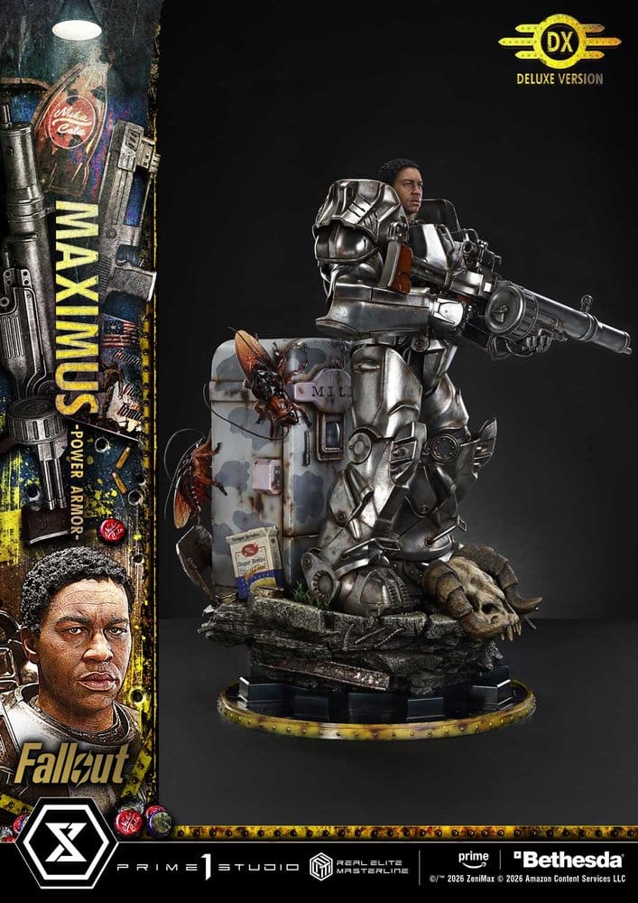 Fallout Real Elite Masterline Statue 1/4 Maximus Power Armor Deluxe Version 67 cm