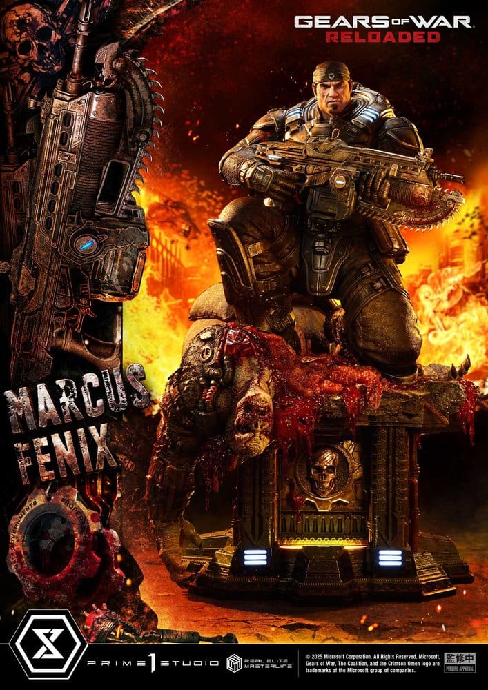 Gears of War: Reloaded Real Elite Masterline Series Statue 1/3 Marcus Fenix Ultimate Version 97 cm