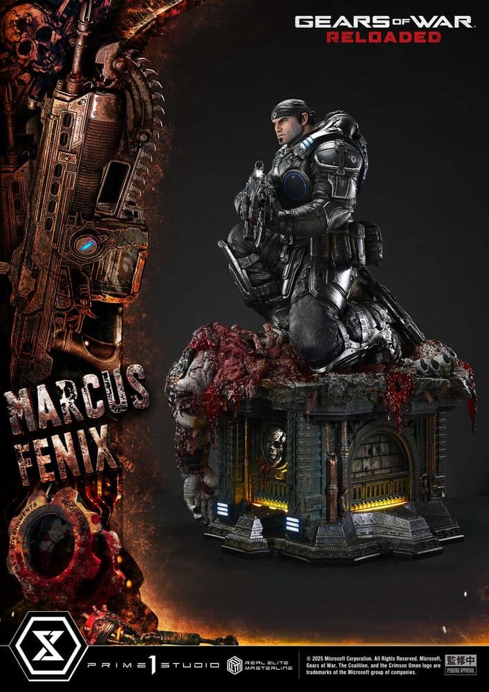 Gears of War: Reloaded Real Elite Masterline Series Statue 1/3 Marcus Fenix Ultimate Version 97 cm