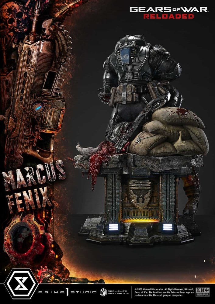 Gears of War: Reloaded Real Elite Masterline Series Statue 1/3 Marcus Fenix Ultimate Version 97 cm