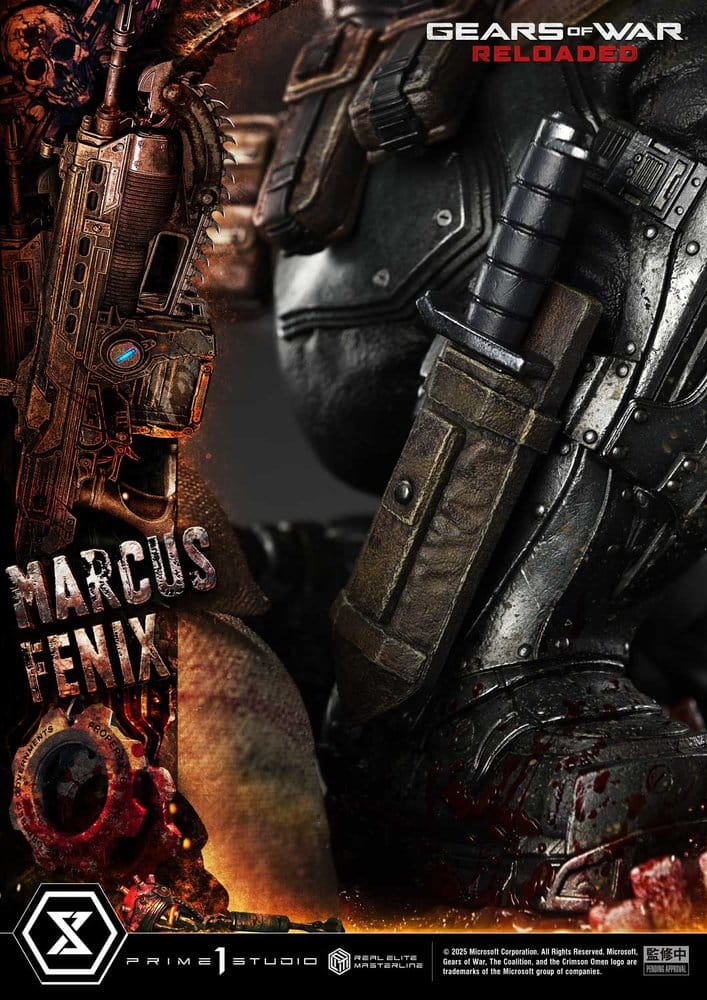 Gears of War: Reloaded Real Elite Masterline Series Statue 1/3 Marcus Fenix Ultimate Version 97 cm