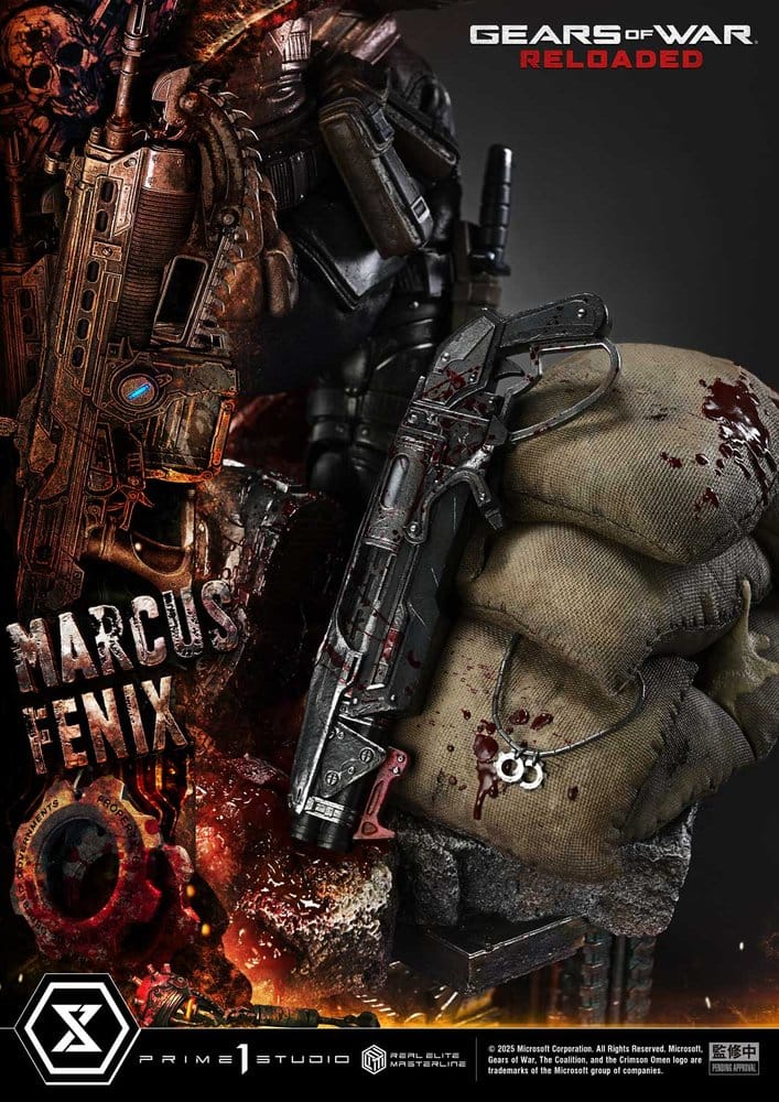Gears of War: Reloaded Real Elite Masterline Series Statue 1/3 Marcus Fenix Ultimate Version 97 cm