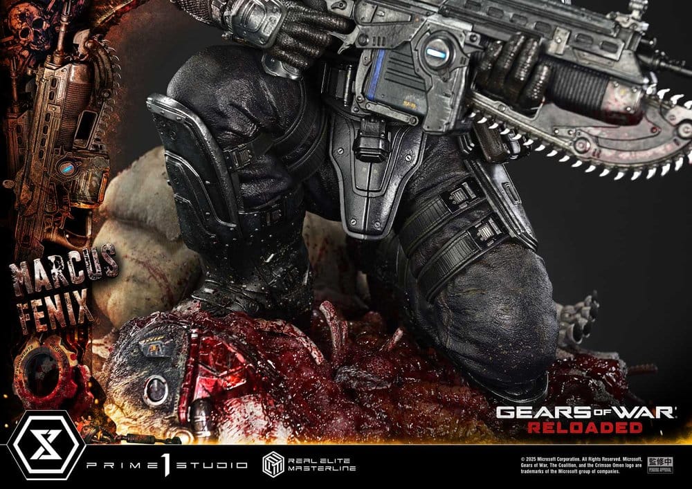 Gears of War: Reloaded Real Elite Masterline Series Statue 1/3 Marcus Fenix Ultimate Version 97 cm