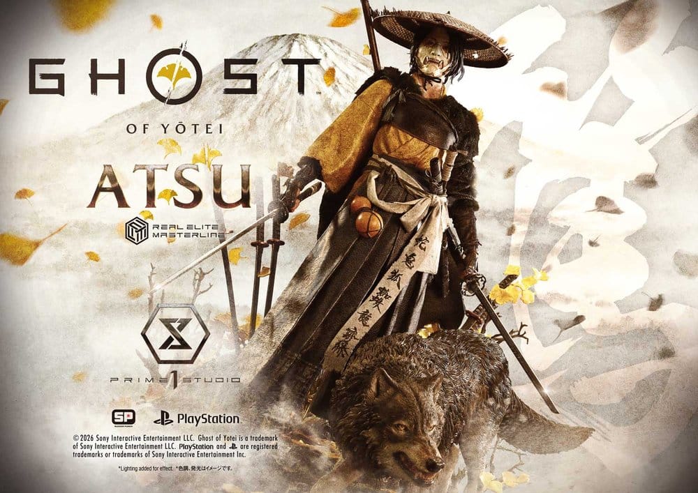 Ghost of Yotei Real Elite Masterline Statue 1/4 Atsu 59 cm