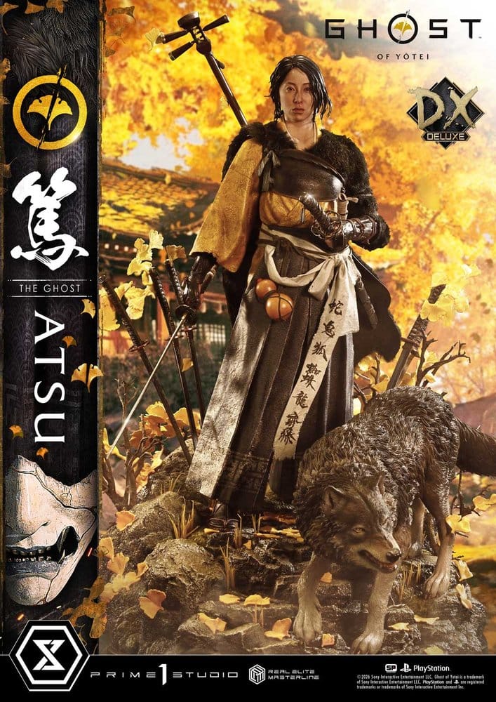 Ghost of Yotei Real Elite Masterline Statue 1/4 Atsu Deluxe Version 59 cm