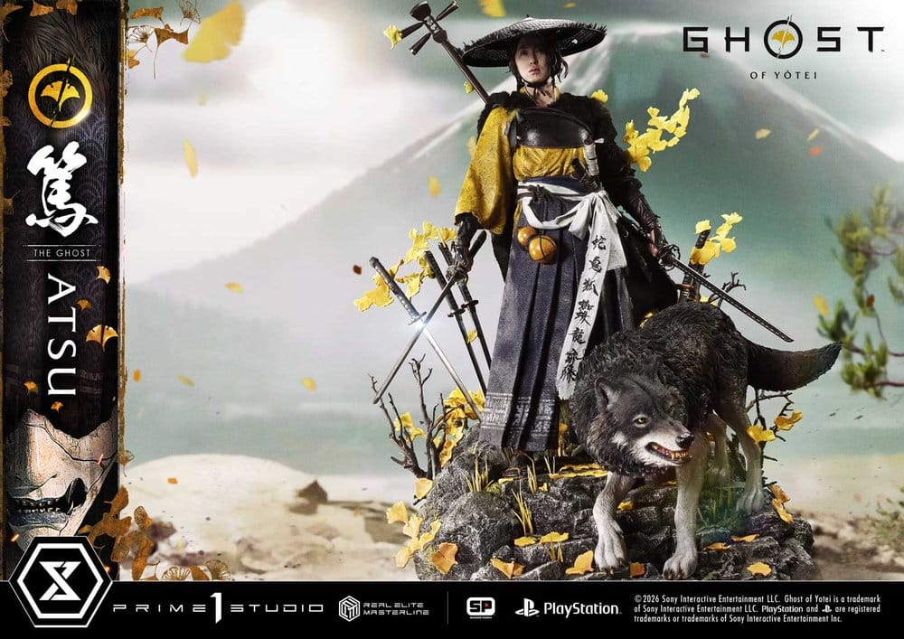 Ghost of Yotei Real Elite Masterline Statue 1/4 Atsu Deluxe Version 59 cm