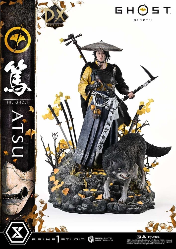 Ghost of Yotei Real Elite Masterline Statue 1/4 Atsu Deluxe Version 59 cm