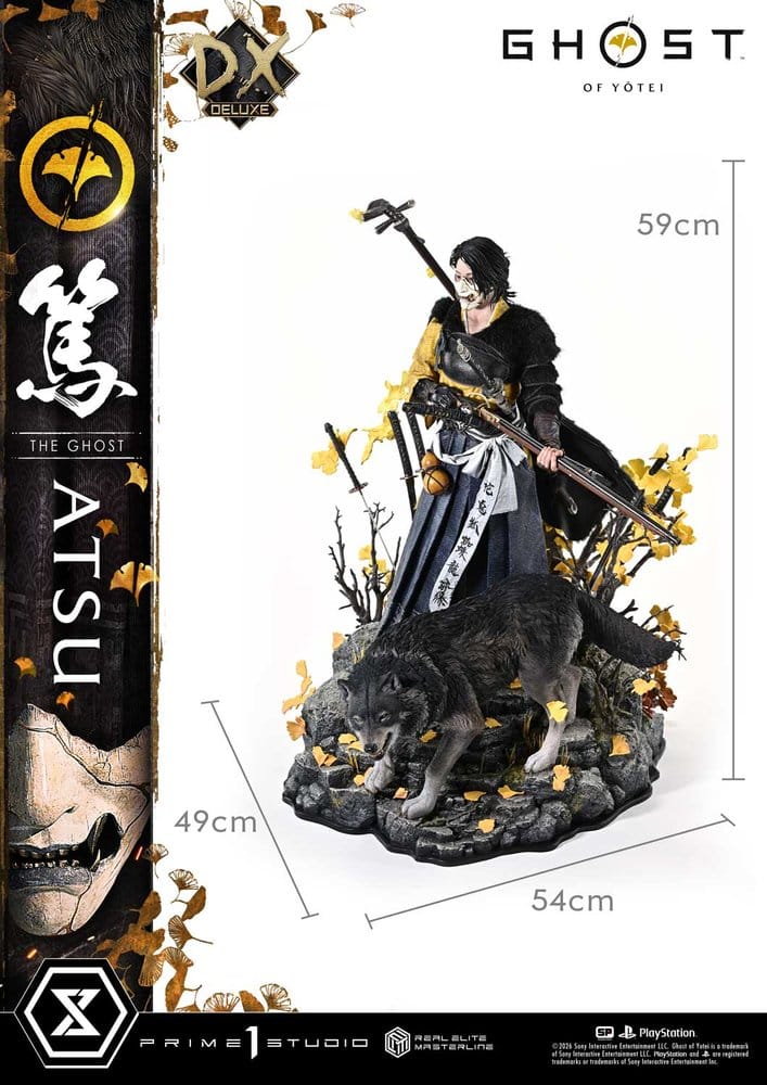 Ghost of Yotei Real Elite Masterline Statue 1/4 Atsu Deluxe Version 59 cm