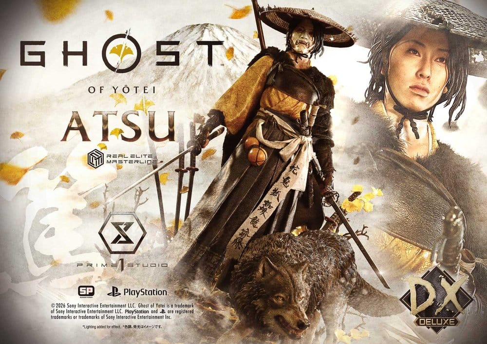 Ghost of Yotei Real Elite Masterline Statue 1/4 Atsu DX Bonus Version 59 cm