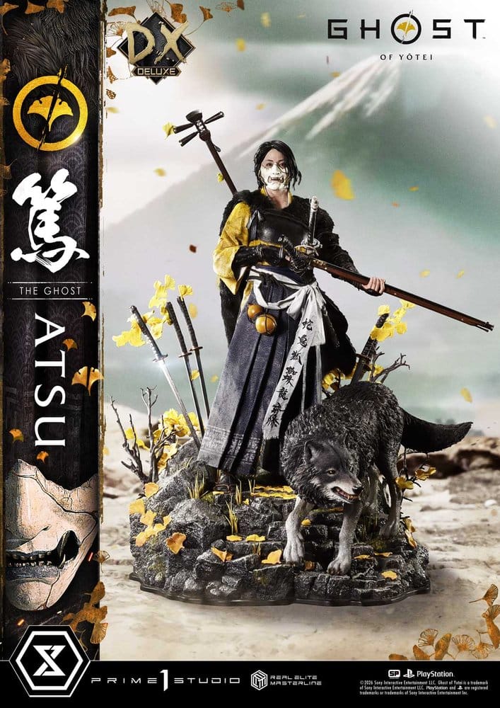 Ghost of Yotei Real Elite Masterline Statue 1/4 Atsu DX Bonus Version 59 cm