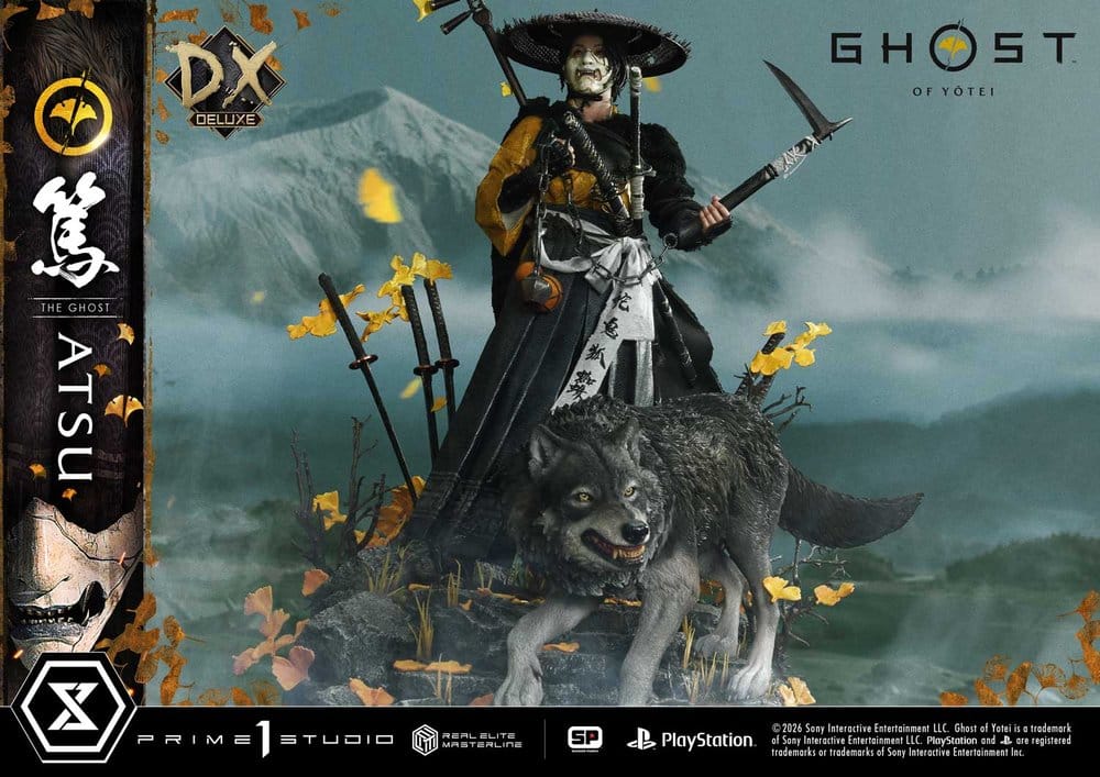 Ghost of Yotei Real Elite Masterline Statue 1/4 Atsu DX Bonus Version 59 cm