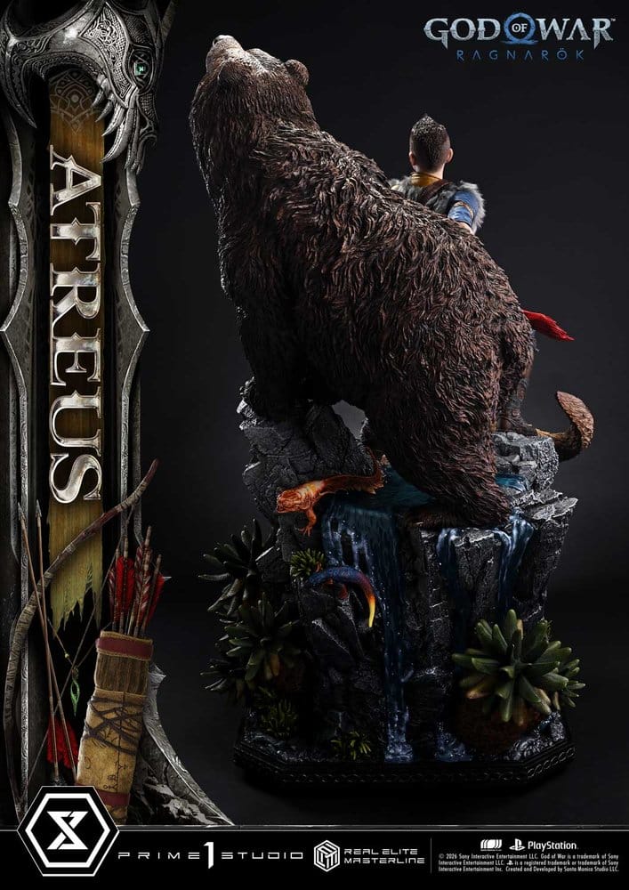 God of War: Ragnarok Real Elite Masterline Statue 1/3 Atreus Deluxe Version 96 cm