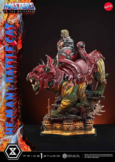 Masters of the Universe Real Elite Masterline Series Statue 1/4 He-Man & Battle Cat 86 cm