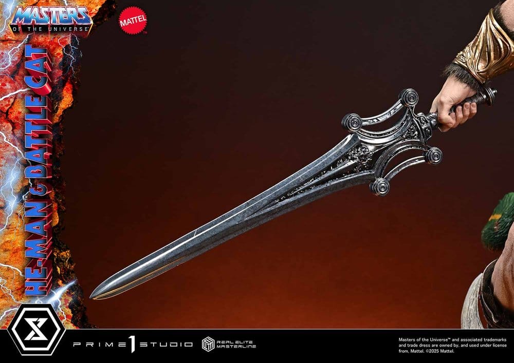 Masters of the Universe Real Elite Masterline Series Statue 1/4 He-Man & Battle Cat 86 cm