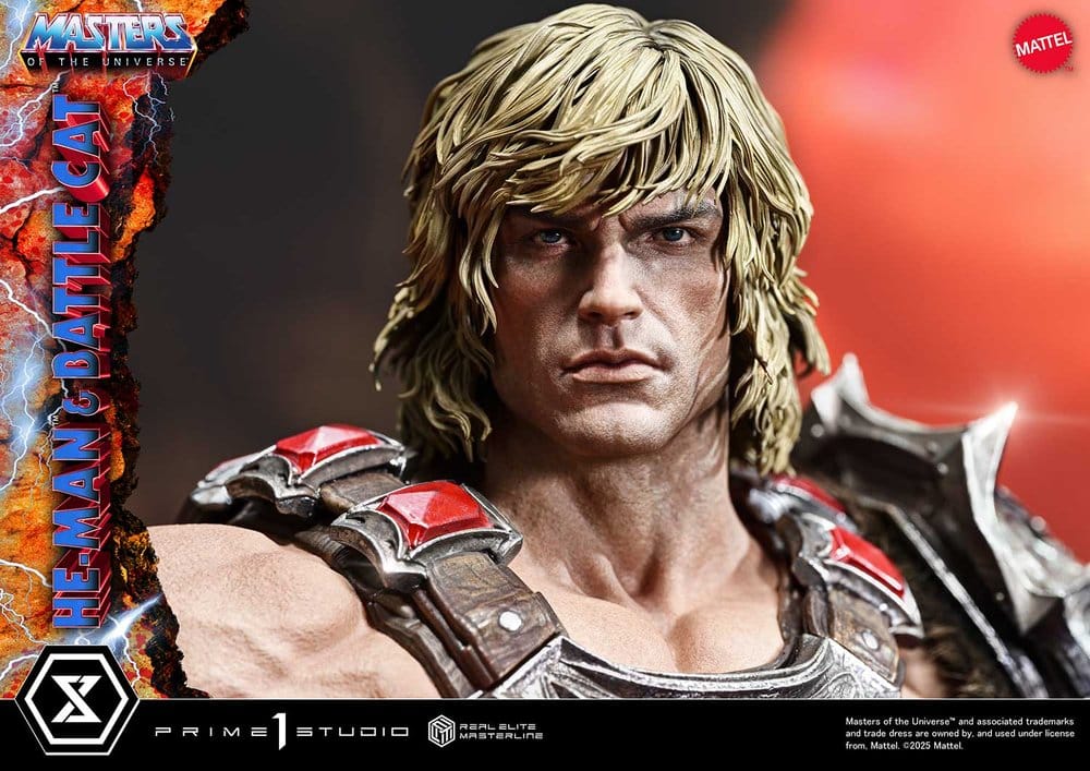 Masters of the Universe Real Elite Masterline Series Statue 1/4 He-Man & Battle Cat 86 cm