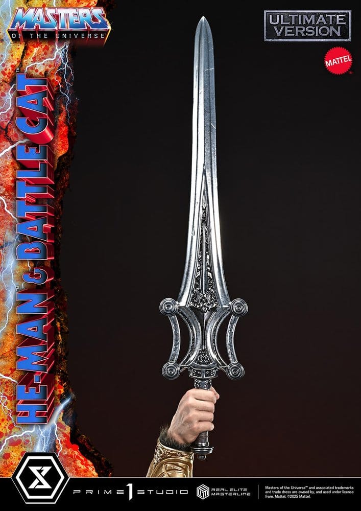 Masters of the Universe Real Elite Masterline Series Statue 1/4 He-Man & Battle Cat Ultimate Version 86 cm