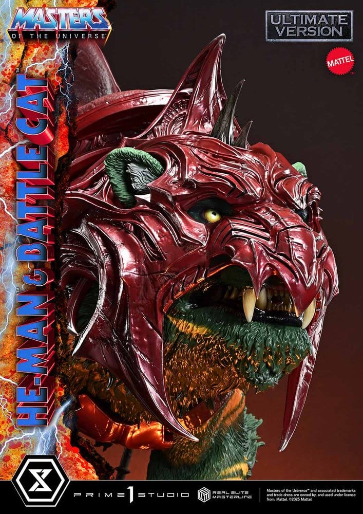 Masters of the Universe Real Elite Masterline Series Statue 1/4 He-Man & Battle Cat Ultimate Version 86 cm