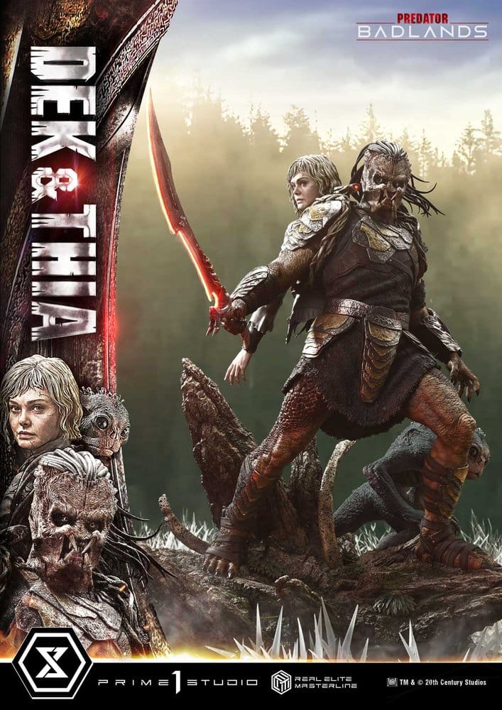 Predator Real Elite Masterline Statue 1/3 Badlands Dek & Thia 87 cm