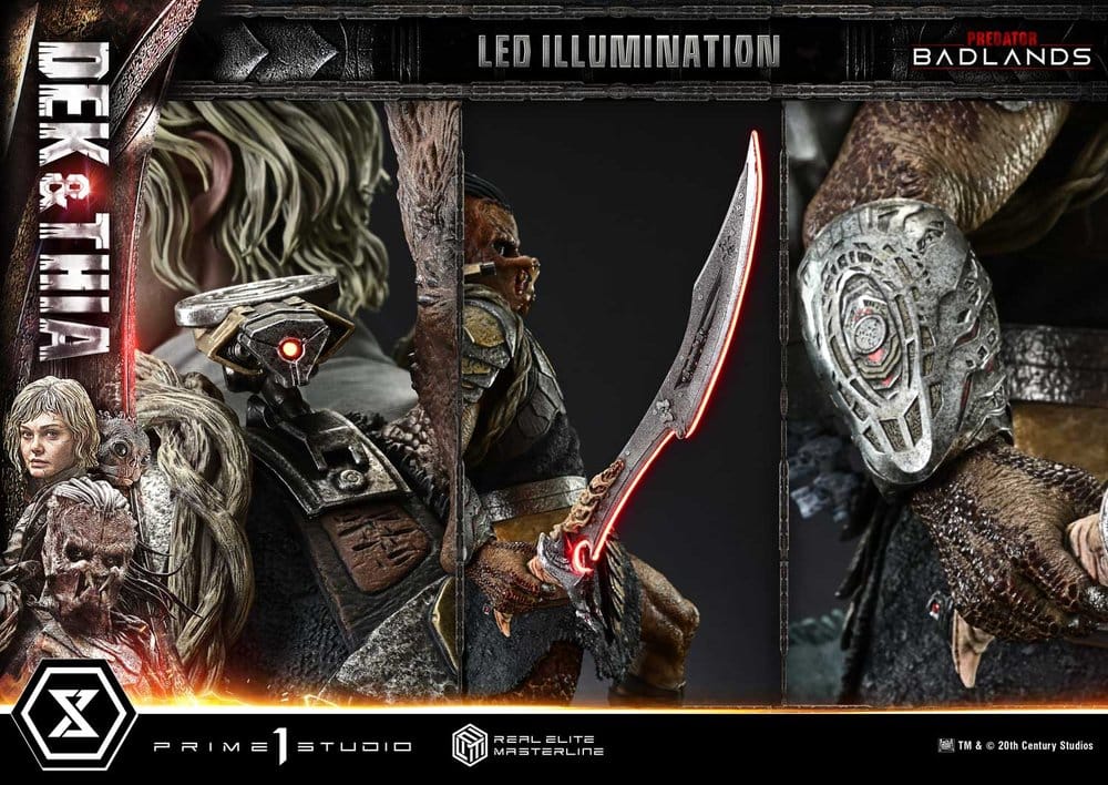 Predator Real Elite Masterline Statue 1/3 Badlands Dek & Thia 87 cm