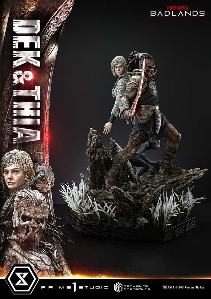 Predator Real Elite Masterline Statue 1/3 Badlands Dek & Thia 87 cm