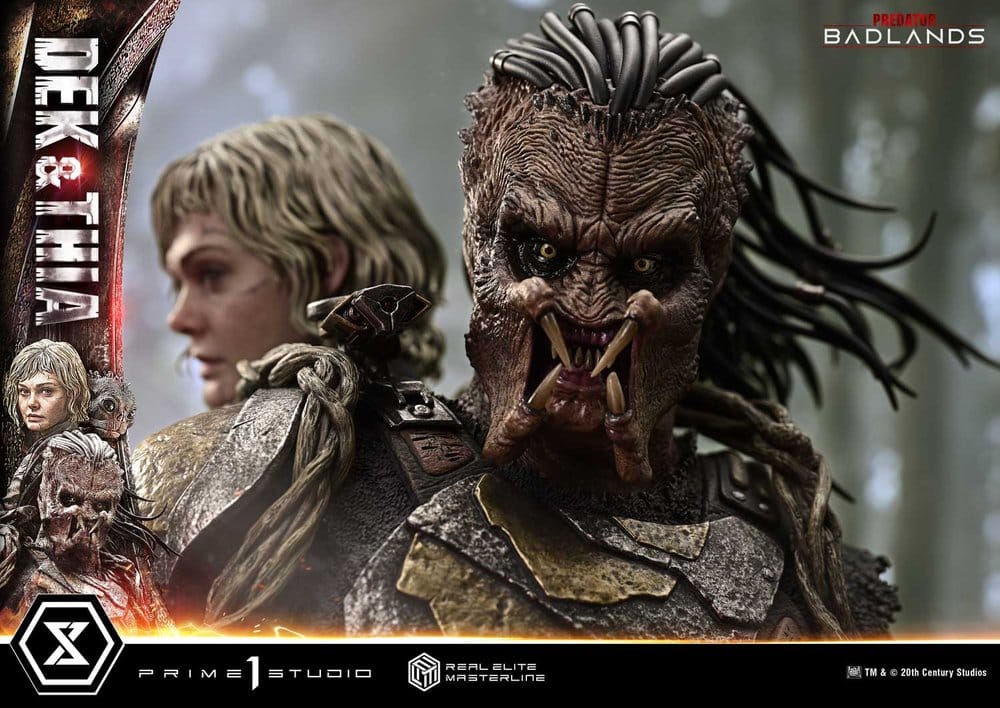 Predator Real Elite Masterline Statue 1/3 Badlands Dek & Thia 87 cm