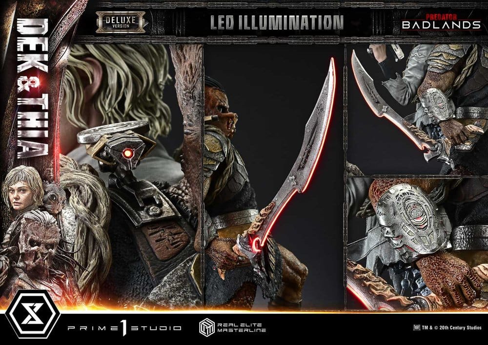 Predator Real Elite Masterline Statue 1/3 Badlands Dek & Thia Deluxe Version 87 cm