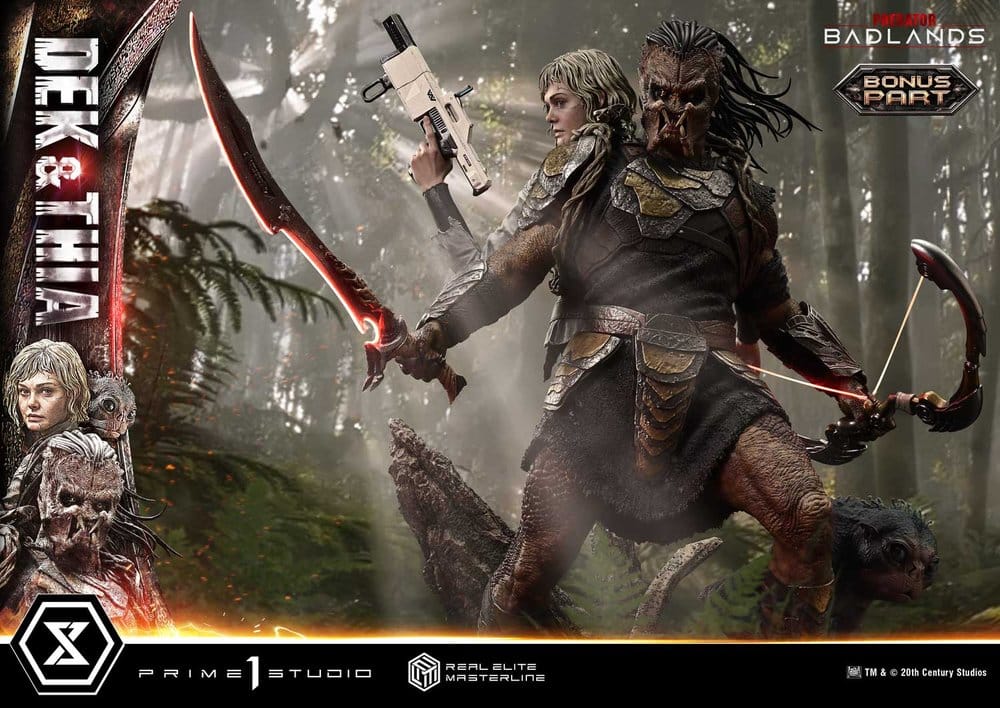 Predator Real Elite Masterline Statue 1/3 Badlands Dek & Thia DX Bonus Version 87 cm