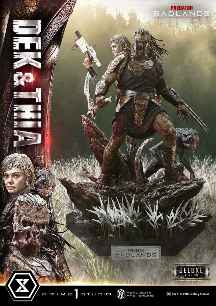 Predator Real Elite Masterline Statue 1/3 Badlands Dek & Thia DX Bonus Version 87 cm