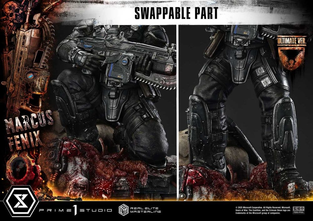 Gears of War: Reloaded Real Elite Masterline Series Statue 1/3 Marcus Fenix Ultimate Version 97 cm