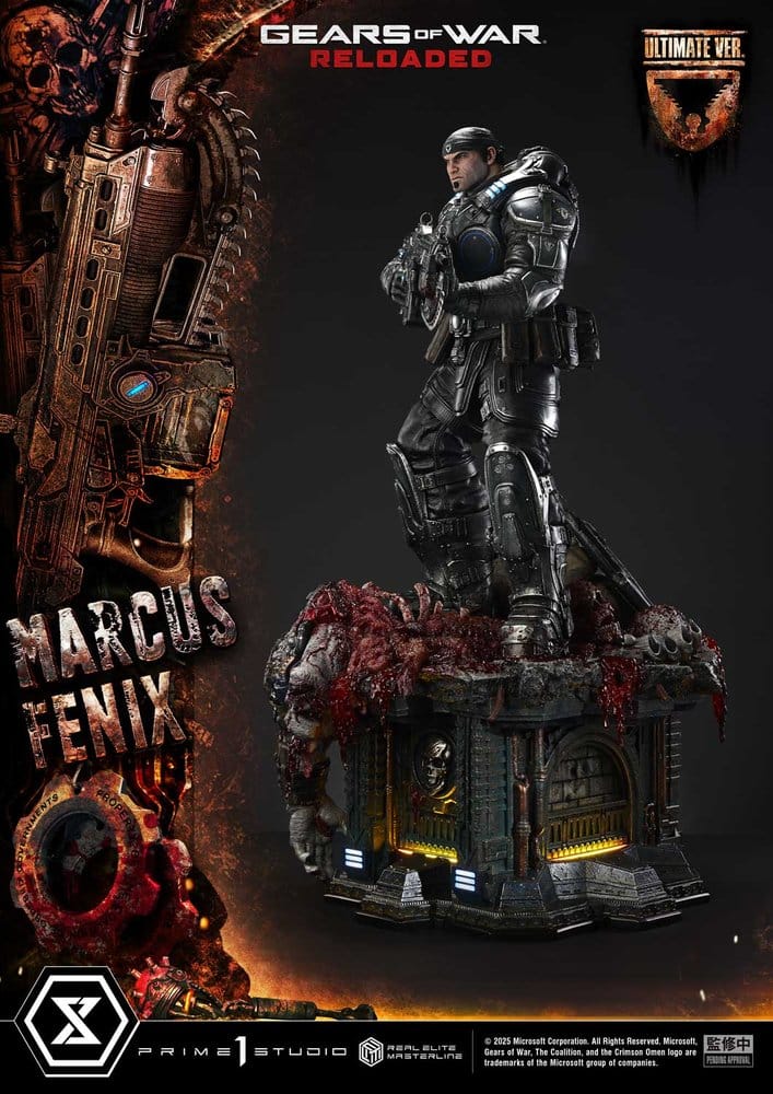 Gears of War: Reloaded Real Elite Masterline Series Statue 1/3 Marcus Fenix Ultimate Version 97 cm
