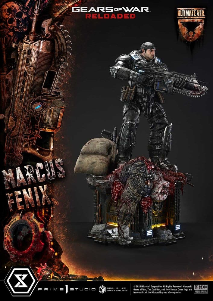 Gears of War: Reloaded Real Elite Masterline Series Statue 1/3 Marcus Fenix Ultimate Version 97 cm