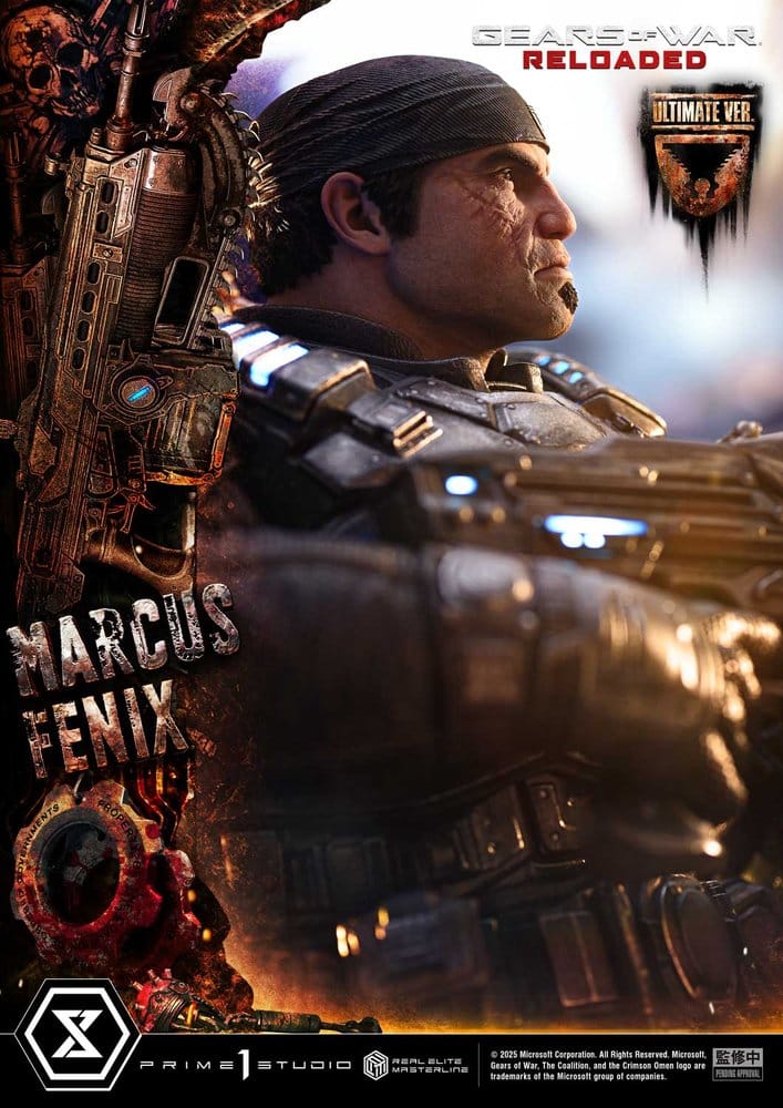 Gears of War: Reloaded Real Elite Masterline Series Statue 1/3 Marcus Fenix Ultimate Version 97 cm