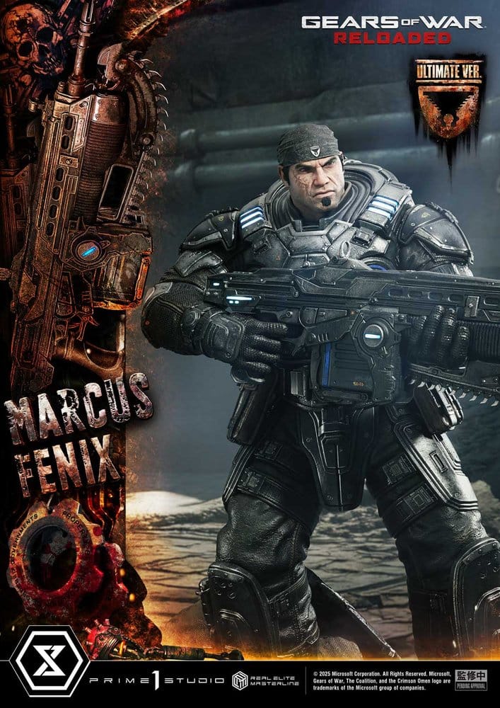Gears of War: Reloaded Real Elite Masterline Series Statue 1/3 Marcus Fenix Ultimate Version 97 cm