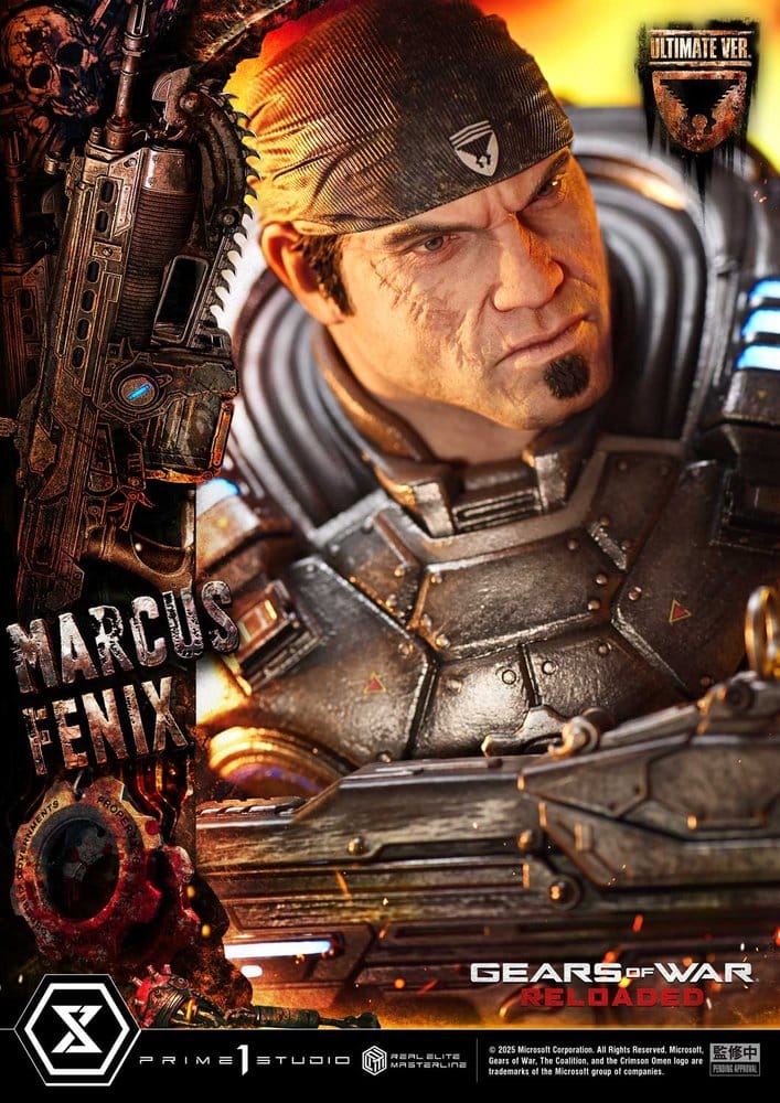 Gears of War: Reloaded Real Elite Masterline Series Statue 1/3 Marcus Fenix Ultimate Version 97 cm
