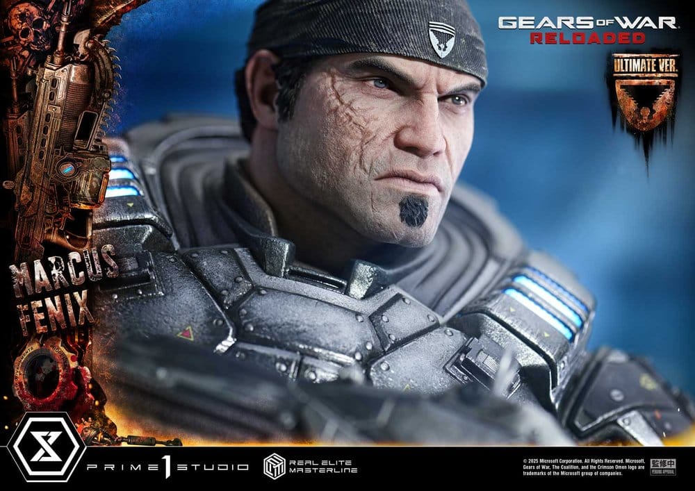 Gears of War: Reloaded Real Elite Masterline Series Statue 1/3 Marcus Fenix Ultimate Version 97 cm