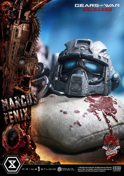 Gears of War: Reloaded Real Elite Masterline Series Statue 1/3 Marcus Fenix Ultimate Bonus Version 97 cm