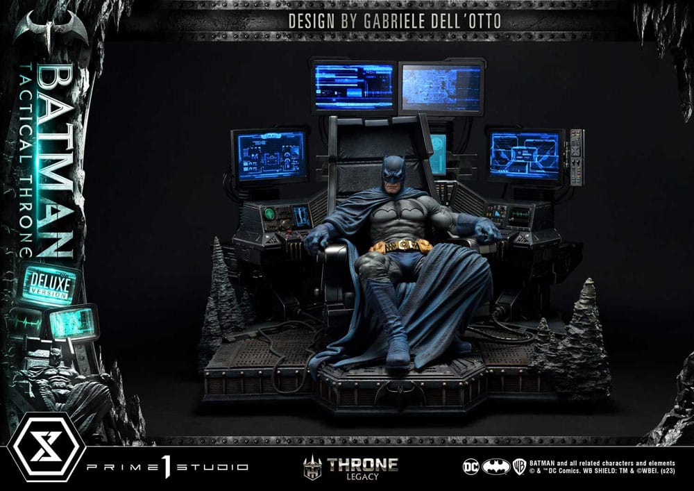 DC Comics Throne Legacy Collection Statue 1/3 Batman Tactical Throne Deluxe Version 57 cm