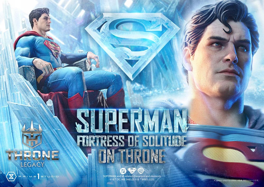 DC Comics Throne Legacy Collection Statue Statue 1/4 Superman Fortress of Solitude on Throne (Design by Gabriele Dell'Otto) 52 cm