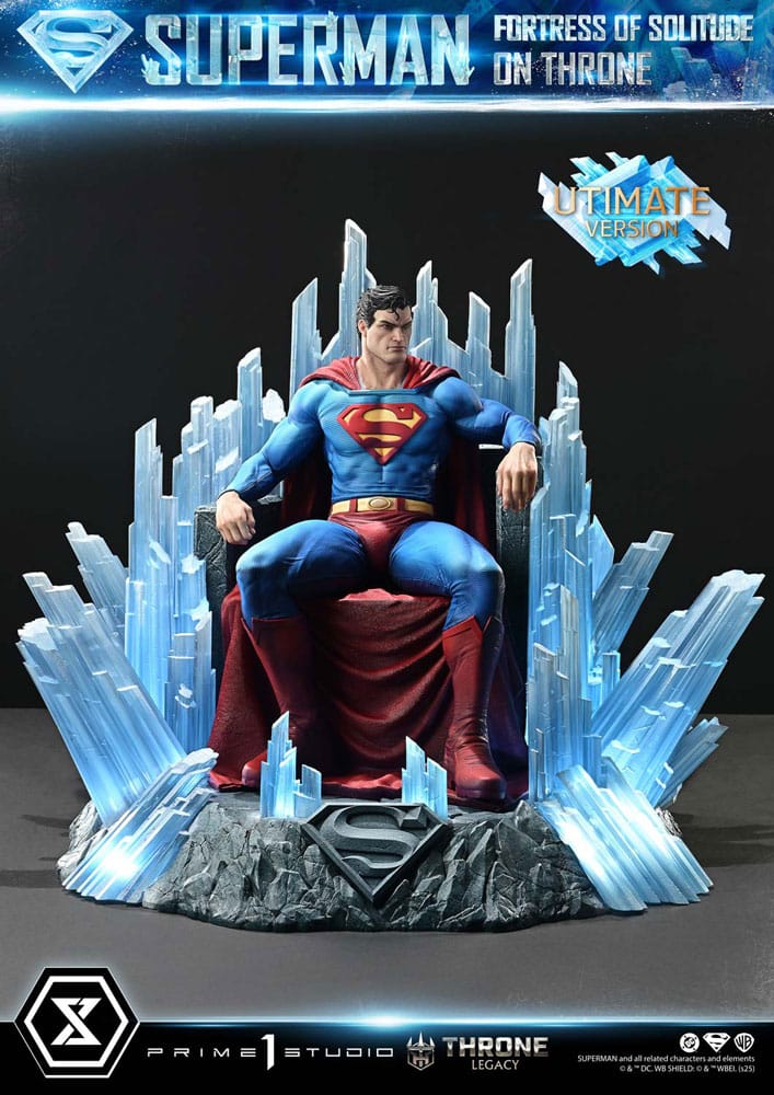 DC Comics Throne Legacy Collection Statue 1/4 Superman Fortress of Solitude on Throne (Design by Gabriele Dell'Otto) Ultimate Bonus Version
