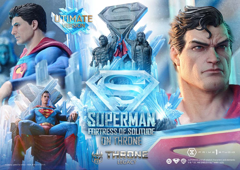 DC Comics Throne Legacy Collection Statue 1/4 Superman Fortress of Solitude on Throne (Design by Gabriele Dell'Otto) Ultimate Bonus Version