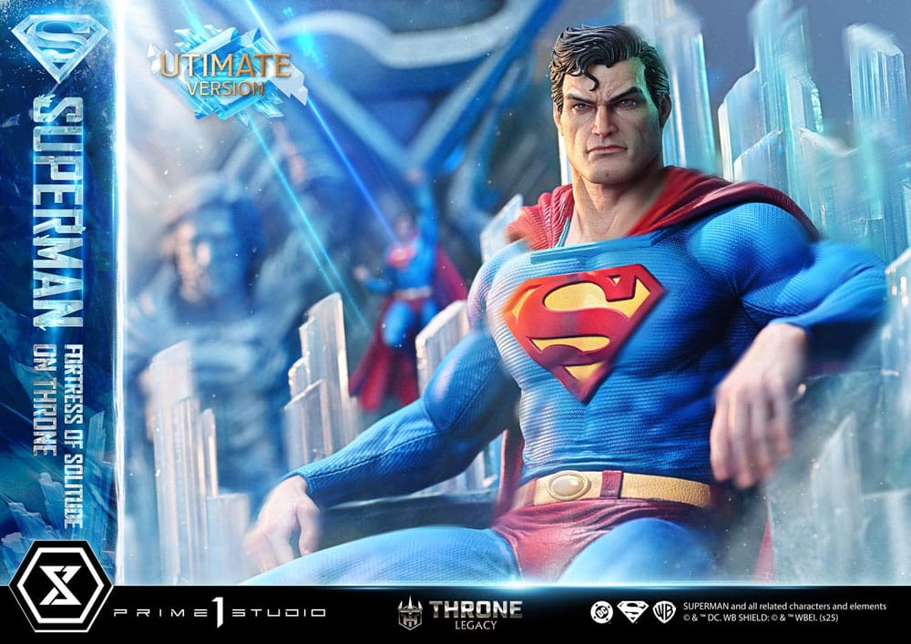 DC Comics Throne Legacy Collection Statue 1/4 Superman Fortress of Solitude on Throne (Design by Gabriele Dell'Otto) Ultimate Bonus Version