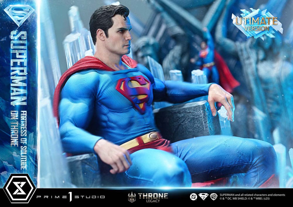 DC Comics Throne Legacy Collection Statue 1/4 Superman Fortress of Solitude on Throne (Design by Gabriele Dell'Otto) Ultimate Bonus Version