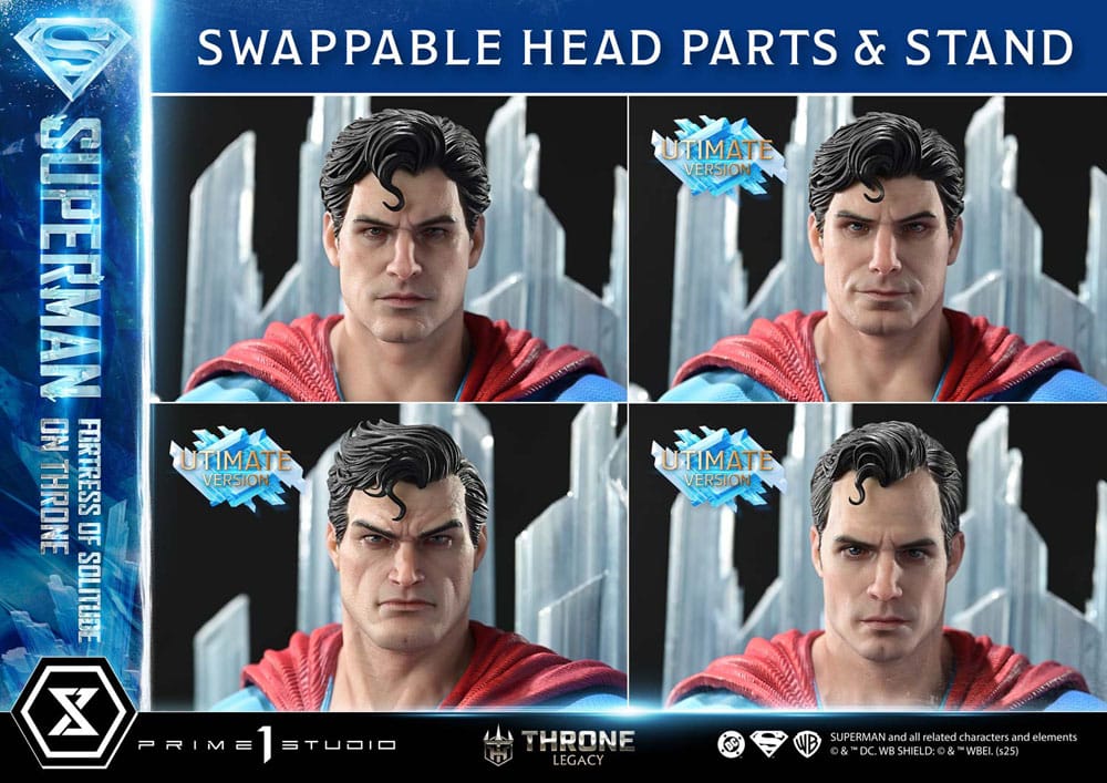 DC Comics Throne Legacy Collection Statue 1/4 Superman Fortress of Solitude on Throne (Design by Gabriele Dell'Otto) Ultimate Bonus Version