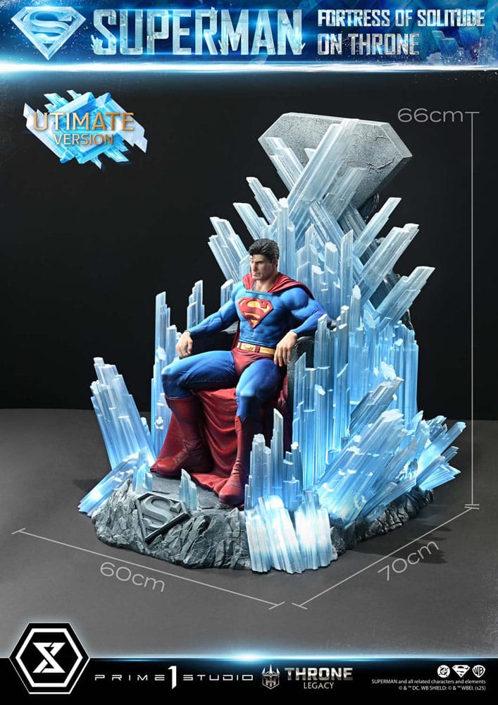 DC Comics Throne Legacy Collection Statue 1/4 Superman Fortress of Solitude on Throne (Design by Gabriele Dell'Otto) Ultimate Bonus Version