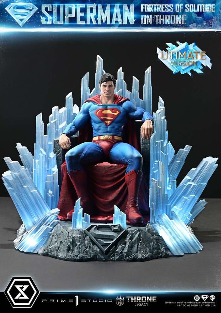 DC Comics Throne Legacy Collection Statue 1/4 Superman Fortress of Solitude on Throne (Design by Gabriele Dell'Otto) Ultimate Bonus Version
