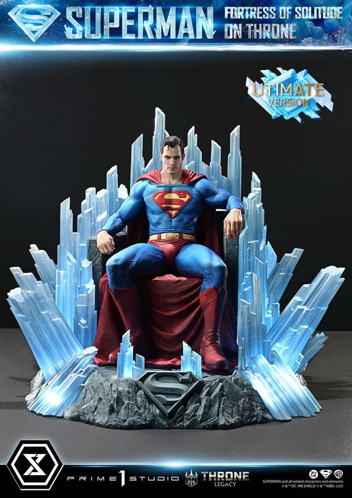 DC Comics Throne Legacy Collection Statue 1/4 Superman Fortress of Solitude on Throne (Design by Gabriele Dell'Otto) Ultimate Bonus Version